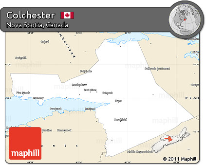 Classic Style Simple Map of Colchester