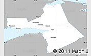 Gray Simple Map of Colchester, single color outside