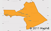 Political Simple Map of Colchester, cropped outside