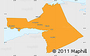Political Simple Map of Colchester, single color outside