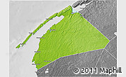 Physical 3D Map of Digby, desaturated