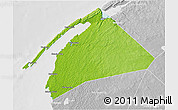 Physical 3D Map of Digby, lighten, desaturated