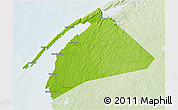 Physical 3D Map of Digby, lighten