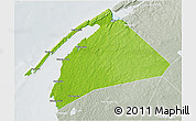 Physical 3D Map of Digby, lighten, semi-desaturated