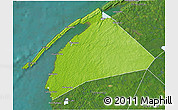 Physical 3D Map of Digby, satellite outside