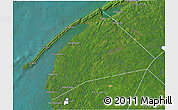 Satellite 3D Map of Digby