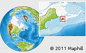Physical Location Map of Digby, highlighted country
