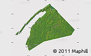 Satellite Map of Digby, cropped outside