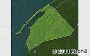 Satellite Map of Digby, darken