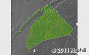 Satellite Map of Digby, desaturated
