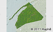 Satellite Map of Digby, lighten