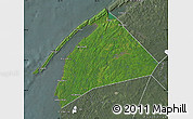 Satellite Map of Digby, semi-desaturated