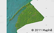Satellite Map of Digby, single color outside