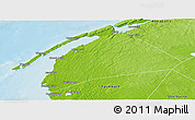 Physical Panoramic Map of Digby
