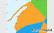 Political Simple Map of Digby