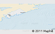 Classic Style 3D Map of Halifax, single color outside