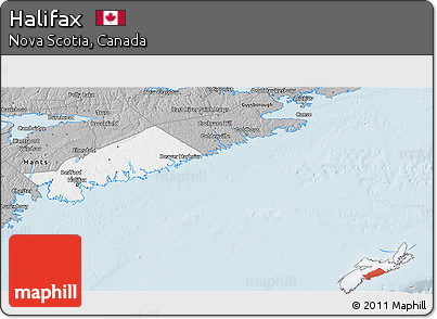 Gray 3D Map of Halifax