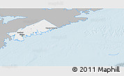 Gray 3D Map of Halifax, single color outside