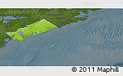 Physical 3D Map of Halifax, darken