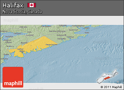 Savanna Style 3D Map of Halifax