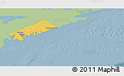 Savanna Style 3D Map of Halifax, single color outside
