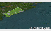 Satellite Map of Halifax, darken