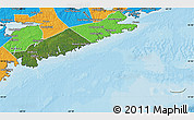 Satellite Map of Halifax, political outside