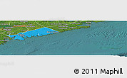 Political Panoramic Map of Halifax, satellite outside