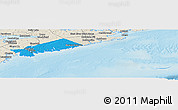 Political Panoramic Map of Halifax, shaded relief outside