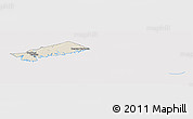 Shaded Relief Panoramic Map of Halifax, cropped outside