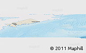 Shaded Relief Panoramic Map of Halifax, single color outside