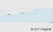 Silver Style Panoramic Map of Halifax, single color outside