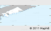 Gray Simple Map of Halifax, single color outside