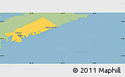 Savanna Style Simple Map of Halifax, single color outside