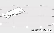 Silver Style Simple Map of Halifax, cropped outside