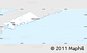 Silver Style Simple Map of Halifax, single color outside