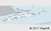 Gray Panoramic Map of Nova Scotia, single color outside