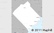 Gray Simple Map of Queens