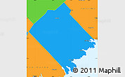 Political Simple Map of Queens