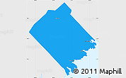 Political Simple Map of Queens, single color outside