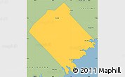 Savanna Style Simple Map of Queens