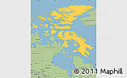 Savanna Style Simple Map of Baffin