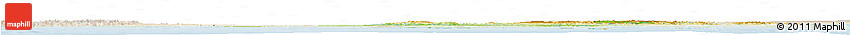 Physical Horizon Map of Nunavut, lighten