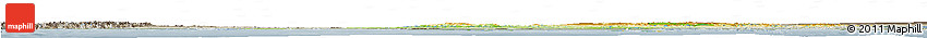 Physical Horizon Map of Nunavut, semi-desaturated