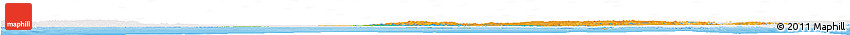 Political Horizon Map of Nunavut, single color outside