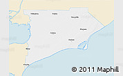 Classic Style 3D Map of Chatham-Kent, single color outside