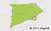 Physical 3D Map of Chatham-Kent, cropped outside