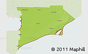 Physical 3D Map of Chatham-Kent, lighten