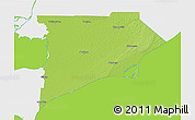 Physical 3D Map of Chatham-Kent, single color outside