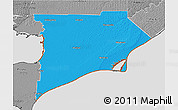 Political 3D Map of Chatham-Kent, desaturated